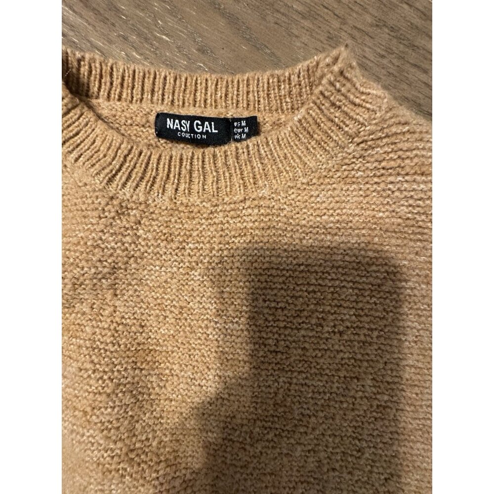 Nasty Gal Knit Sweater & Shorts Matching Lounge Set Cozy Chic Vibes - Picture 5 of 10